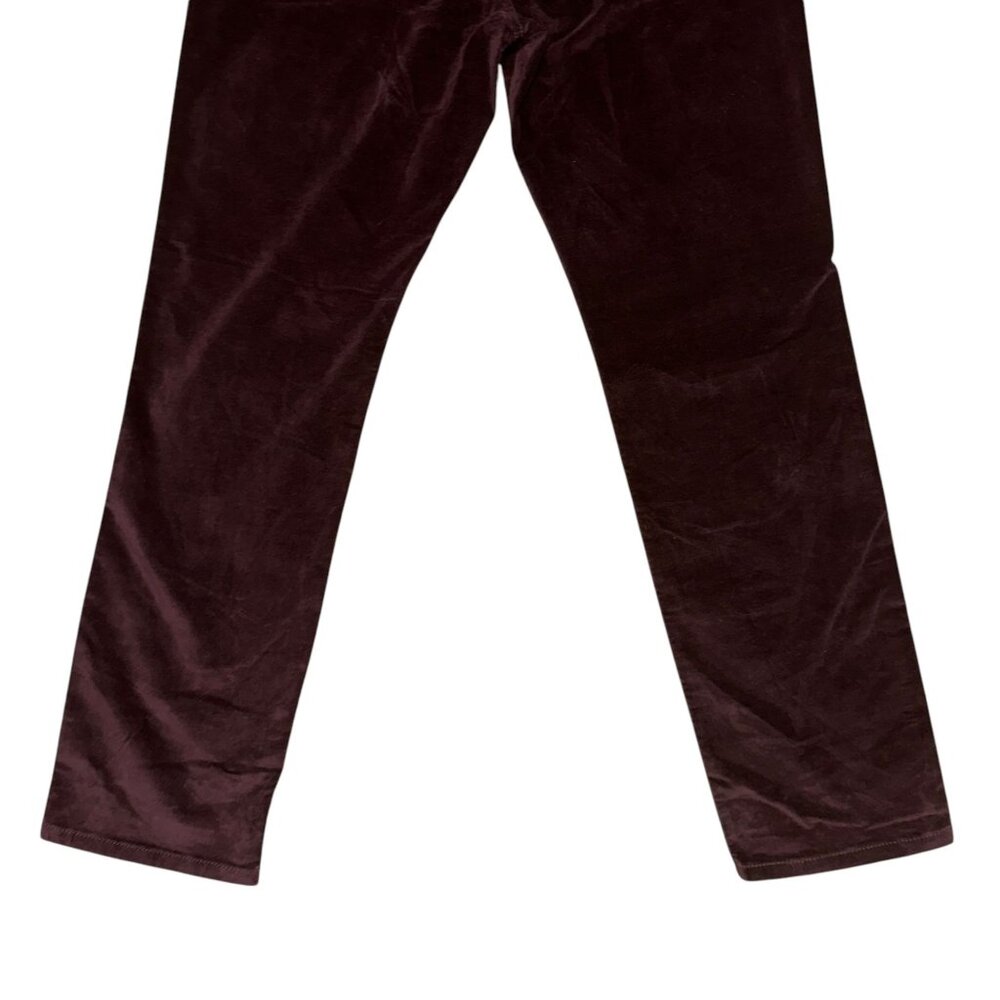NWT Levis Faux Velvet Pants Plus Size Womens 16M 31 Mid Rise Skinny Leg Slim Fit - Picture 7 of 8